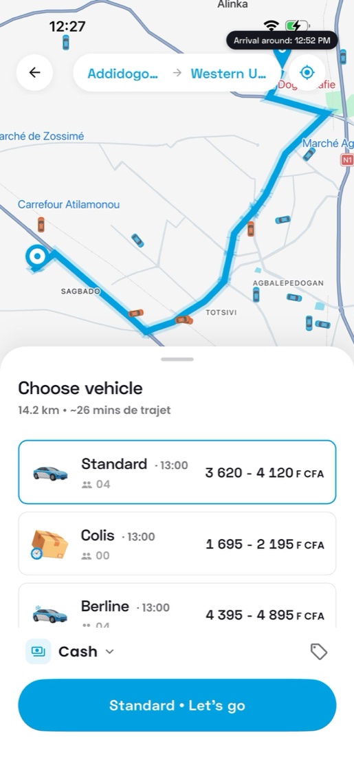 BKG Speed · réservation VTC