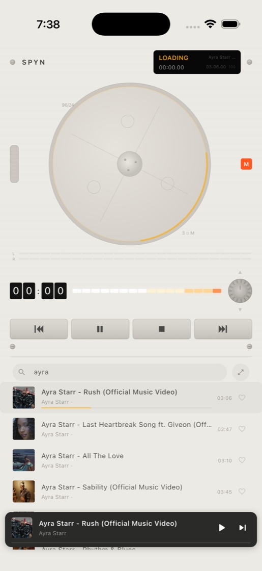 SPYN turntable